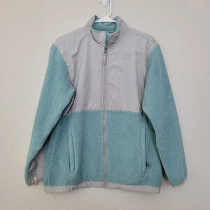 Vintage The North Face Women Fleece Jacket XL Multicolor 100% Polyester Full Zip